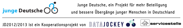 junge Deutsche 2012/2013 - ein Kooperationsprojekt von www.datajockey.eu und www.servicestelle-jugendbeteiligung.de